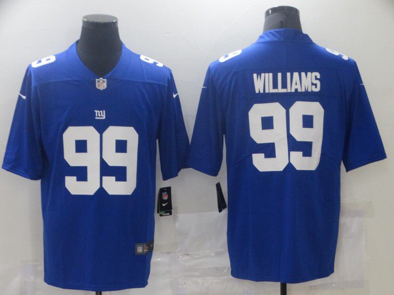 Men New York Giants #99 Williams Blue Nike Vapor Untouchable Limited 2021 NFL Jersey